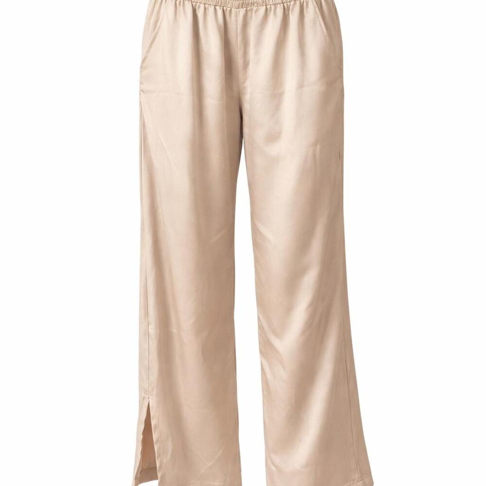 Jason Wu Champagne Satin Wide Leg Pants XL‎ Luxe Minimalist